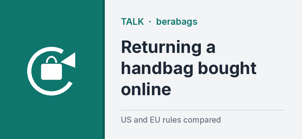 Can You Return a Handbag Bought Online?
